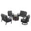 Ferruccia Outdoor 7 - Piece Conversation Set-824685734