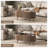 Oval Coffee Table With Lifting Top,42.5” Fluted Center Table With Hidden Compartment & Solid Wood Legs,mid Century Modern Accent Coffee Tables For Living Room,apartment,walnut-955694115