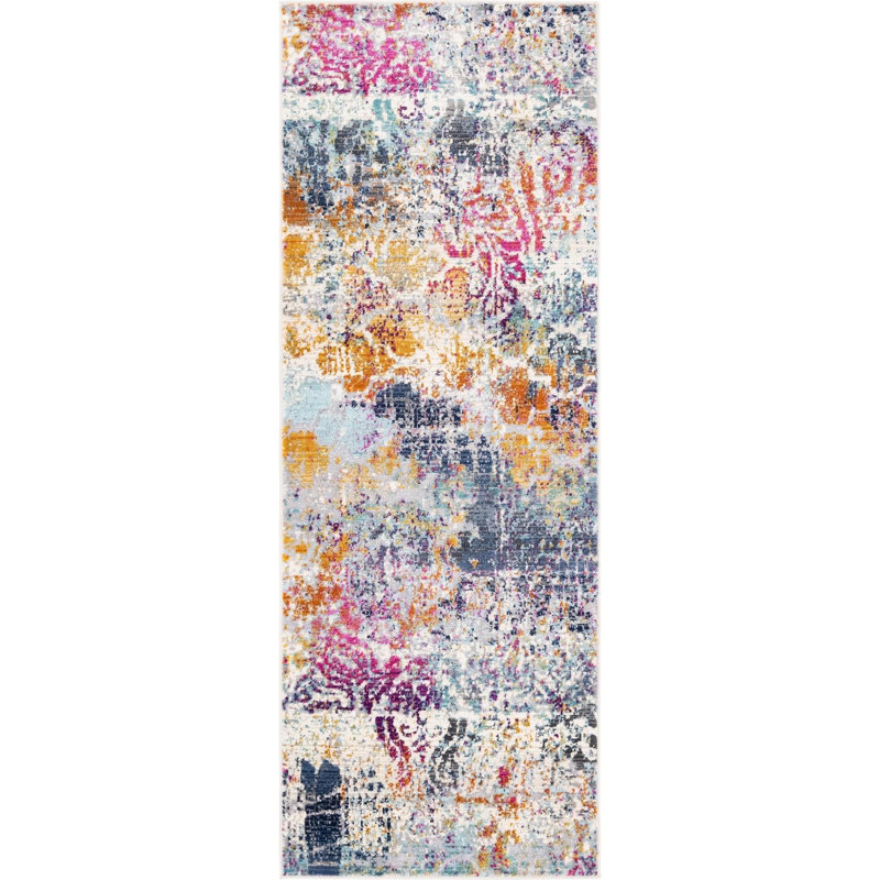 Abstract Indoor Rug, Runner 2' x 5'11"
