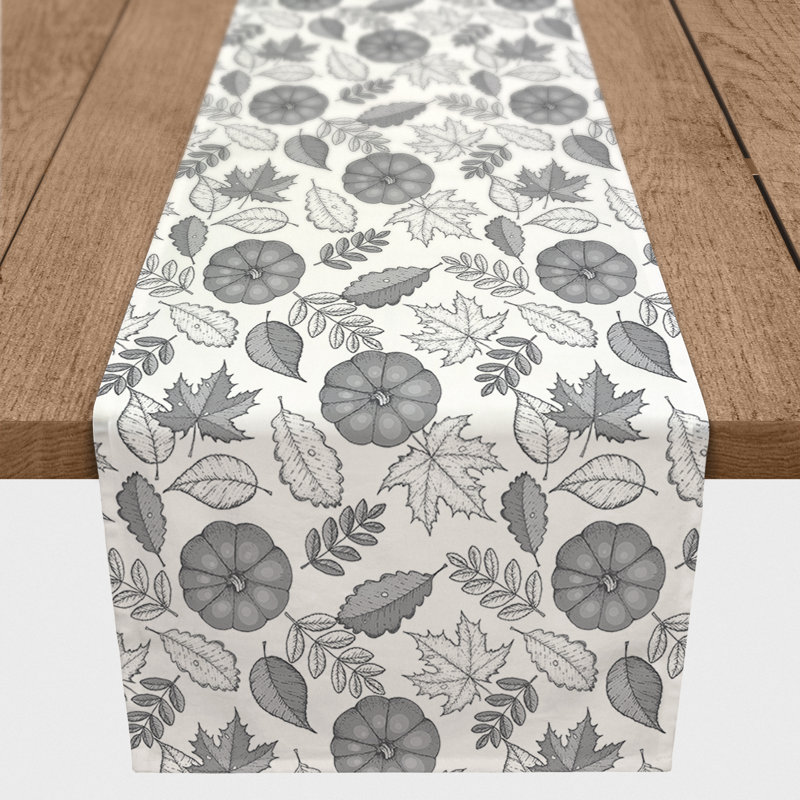 Chemin de table Safira, 72 po x 16 po, Gris