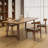 Brown Rectangular Solid Wood Dining Table-2145714593