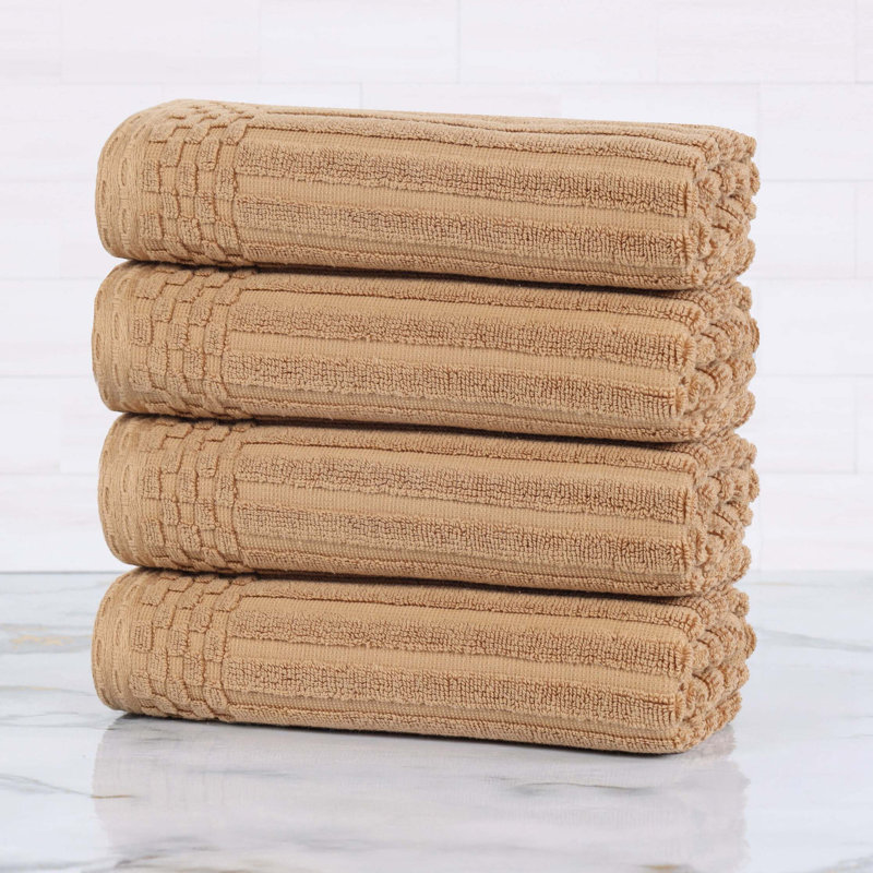Ensemble de serviettes en coton Kleiman, Marron clair