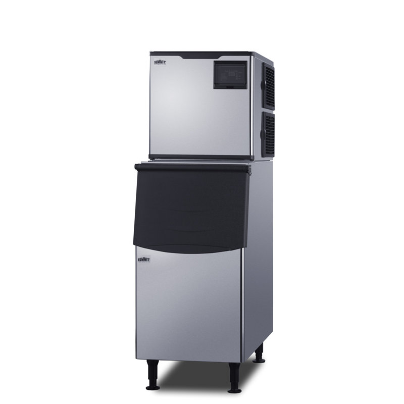 Machine à glaçons commerciale 350 lb avec bac en acier inoxydable Summit Appliance