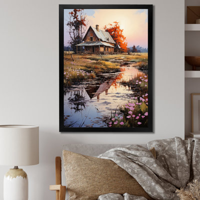 Auletta " Farmhouse Homestead Reflections Pointillism "
