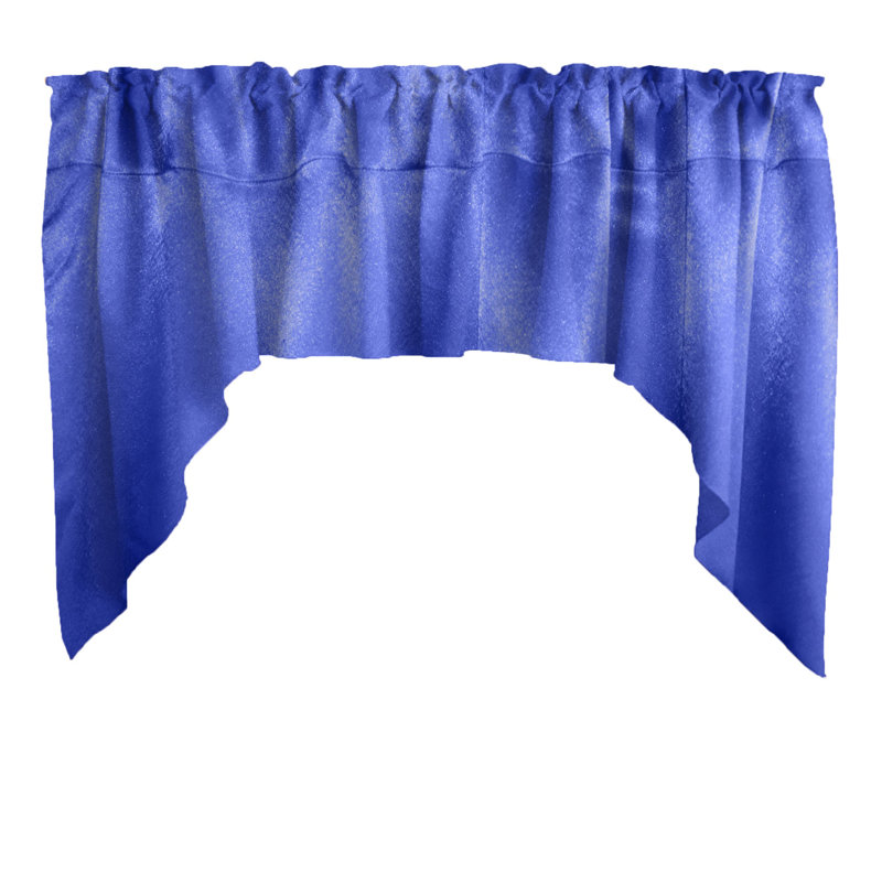 Cantonnière l 72 po Swag, Bleu royal