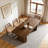 Farmhouse Kitchen Dining Table With Dual Base