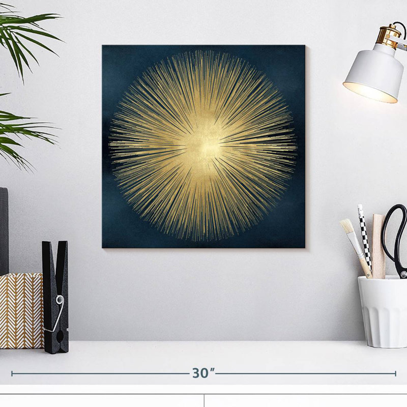 Avery Sunburst Gold On Blue I