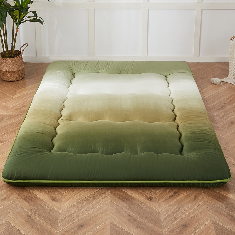 Streicher Japanese Floor Mattress, Futon Mattress with Washable Cover Japanese Futon Suitable for Camping, Guest, Twin, Teal