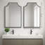Miroir de salle de bain en métal