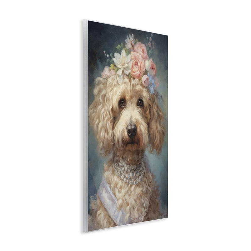 Plaque murale Fancy Labradoodle, design par Wumples, H 15 po x l 10 po