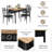 4 - Person Four Leg Dining Set-125958952-125958953
