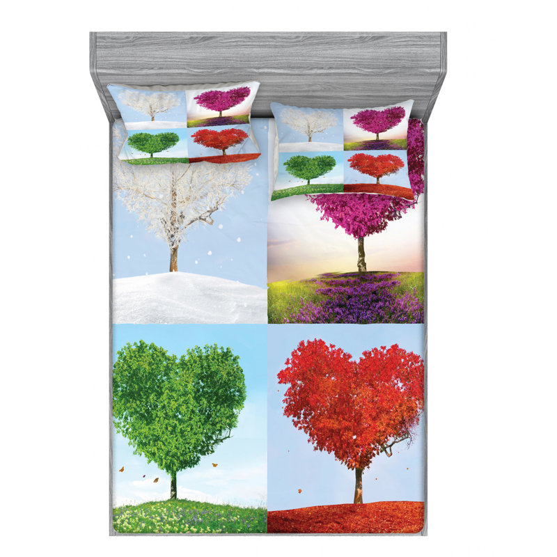 Microfiber Sheet Set, Full Sheet Set with Fitted Sheet