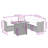 Vidaxl Garden Sofa Set Gray