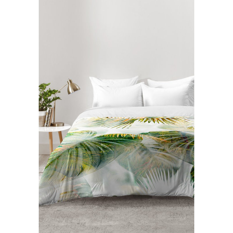 Ensemble d'édredon Tropical Lush, Édredon pour très grand lit + 2 très grandes ta