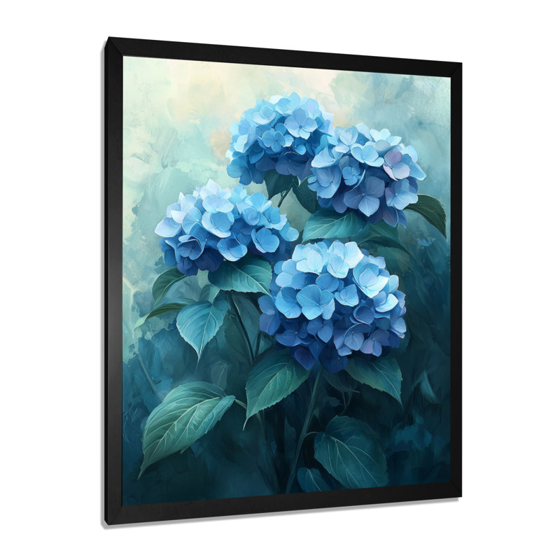 Howard - salon d'art mural floral, Reproduction encadrée d'une seule photo, Noir, H 20 po x l 12 po