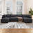 143" U Shaped Cloud Modular Sofa With 2 Ottomans-522017278