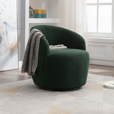 Fauteuil demi-tonneau pivotant