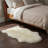 Burgett Genuine Sheepskin Rug Fluffy Ivory Shag Area Rug-113431145