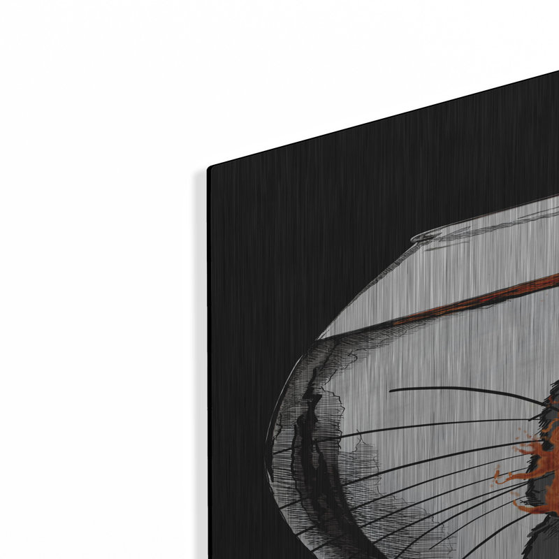 Art mural en métal Ebern Designs «Color Drop» par Tummeow, H 36 po x l 24 po