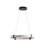 1-Matte black LED iron pendant light