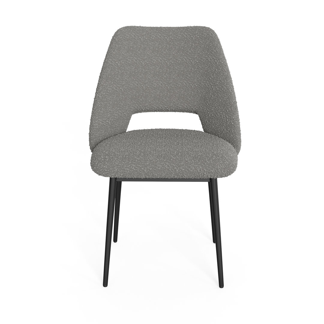 Valdez Boucle Dining Chair (Set of 2) AllModern Upholstery 