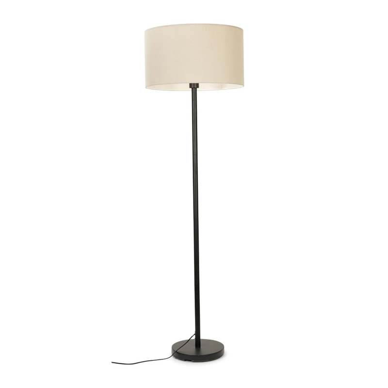 129cm Torchiere Floor Lamp, Beige