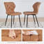 Faux Leather Upholstered Armless Dining Chair With Wraparound Backrest (Set 2/4)-117659172-131243971