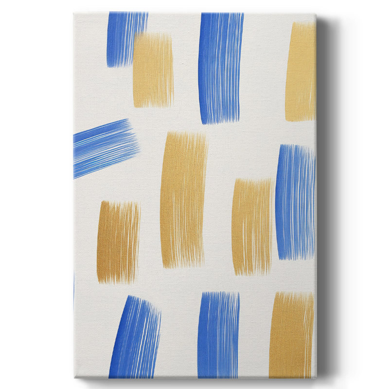 Toile tendue avec châssis abstrait CDIX Gallery - prêt à être accroché, H 27 po x l 18 po