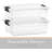 Latitude Run® Clear Storage Bins with Lids, 5 Pack- Plastic Storage Boxes for Home--791966614