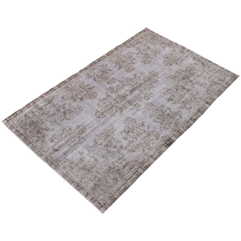 Tapis unique en laine brun clair de 6 pi 2 po x 9 pi 5 po Huneycutt