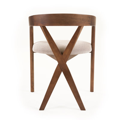 Greco Solid Wood Frame Dining Armchair