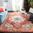 Hertzler Oriental Orange Area Rug-2048366296