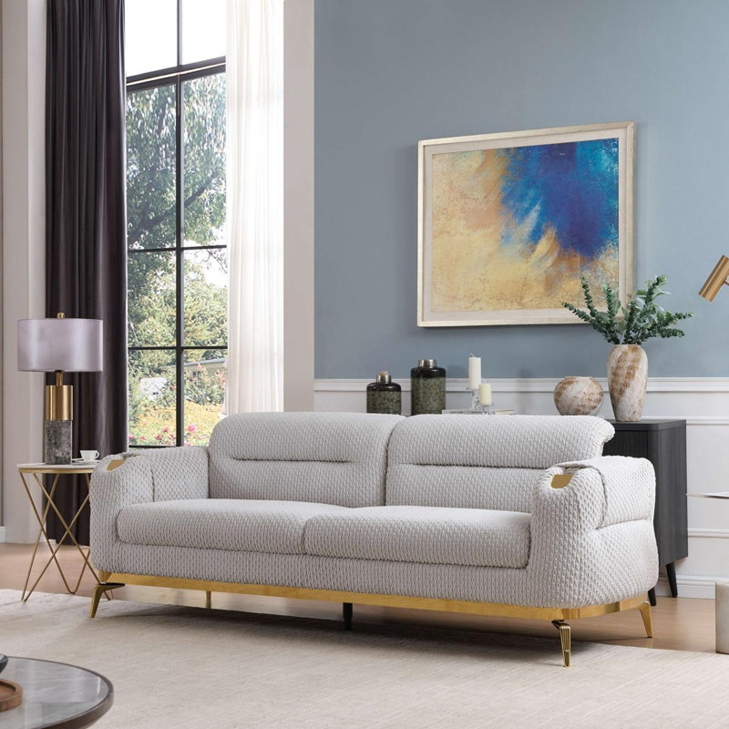 Canapé de style moderne, Gris