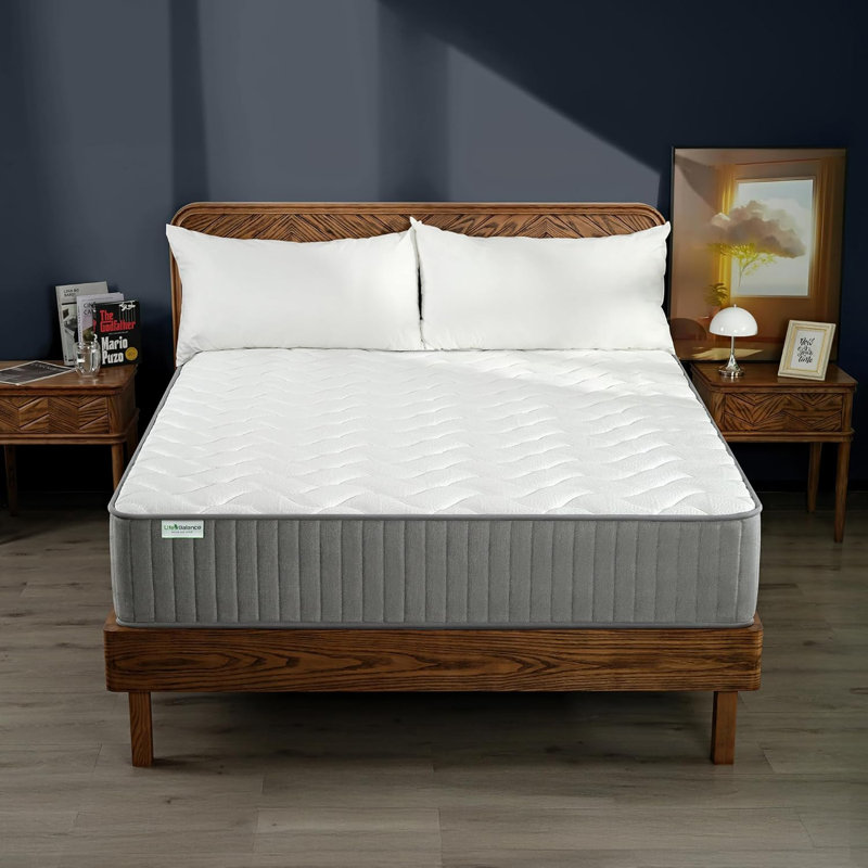 Life Balance Serene 10" Queen Medium Feel Cooling Gel Hybrid Mattress, Pocketed Coils, Reinforced Edge Support, CertiPUR-US® Certified, Made in USA