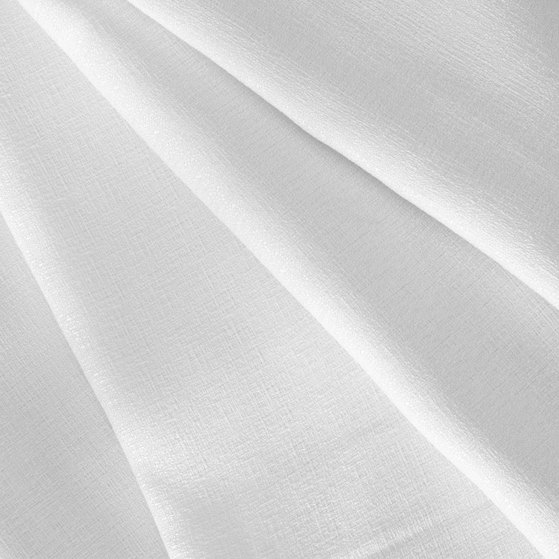 Tyia Round Polyester Tablecloth, White