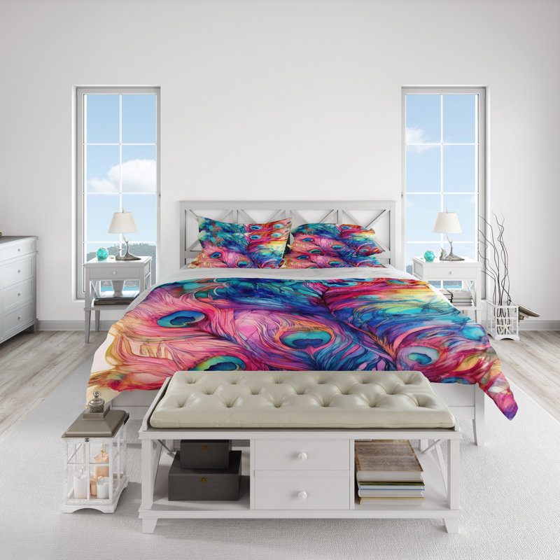 Abstract Duvet Cover, King Duvet Cover + 2 King Shams