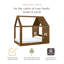 Uchi Montessori-Inspired House Twin Bed-777132526-778041023