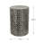 D14x20" Black Round Accent Capiz Stool