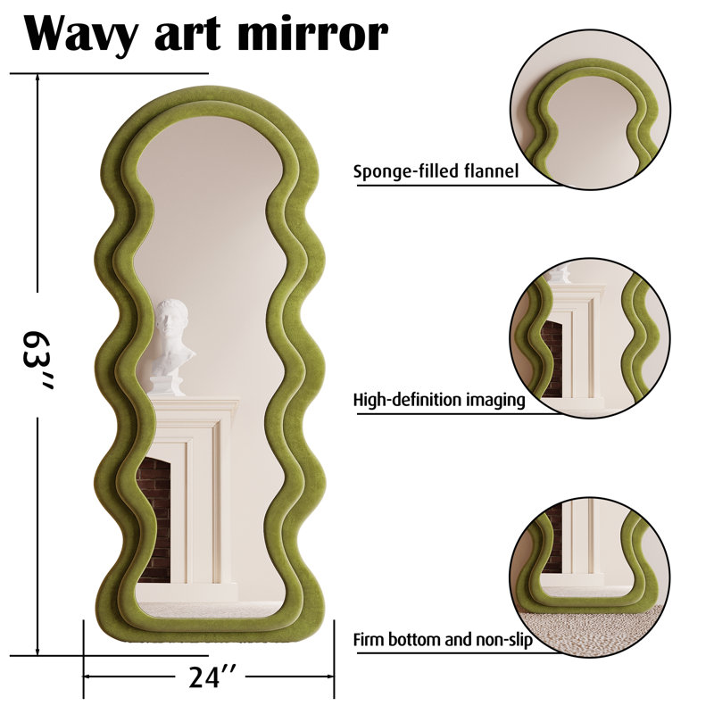 Cherae Glass Wavy Mirror