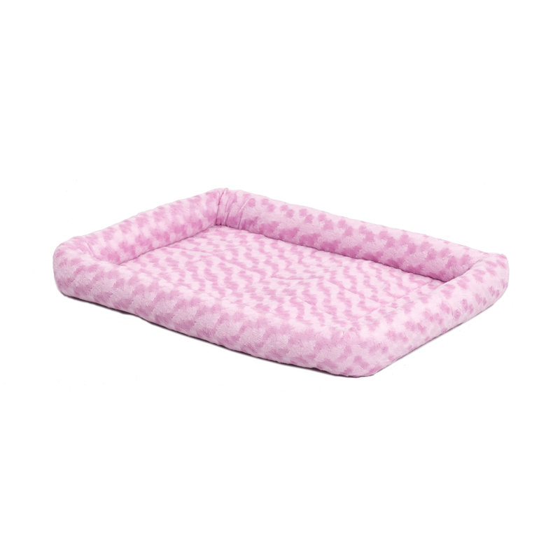 Lit pour animal de compagnie MidWest Homes for Pet, l 24 po x P 18 po x H 2,5 po, Rose