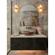 Conners Single Light Stone Dimmable Flush Mounted Sconce