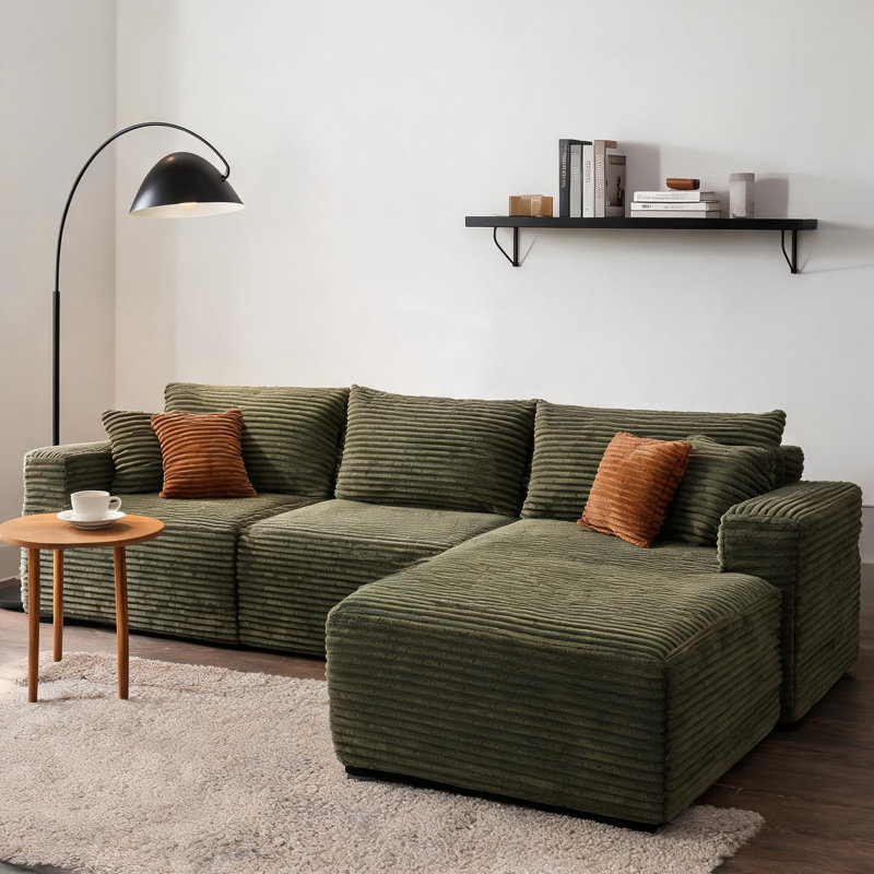 26.75 " Corduroy Sofa