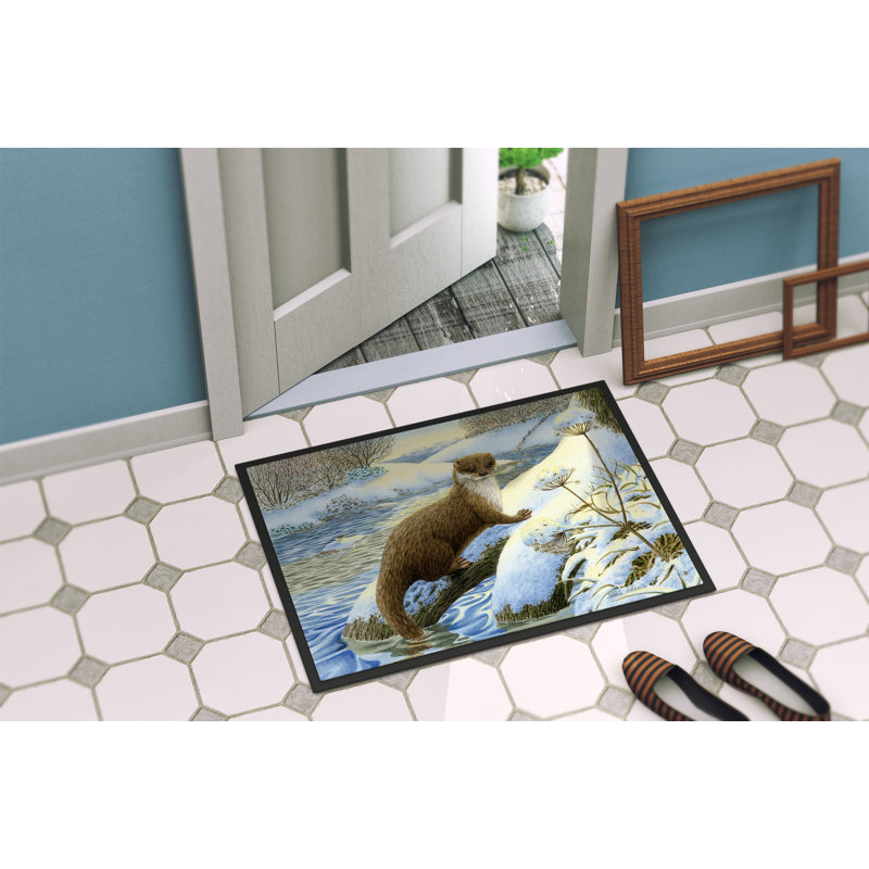 Tapis de porte d’extérieur anti-dérapant winter panneaux, Rectangle 2 pi x 3 pi
