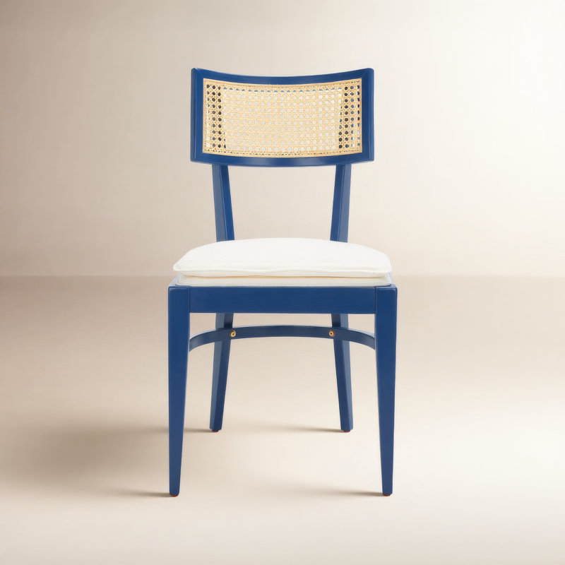Tarrington 17.36'' H Upholstered Armchair, Navy