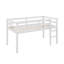 Lit mezzanine simple surélevé avec échelle-707785477