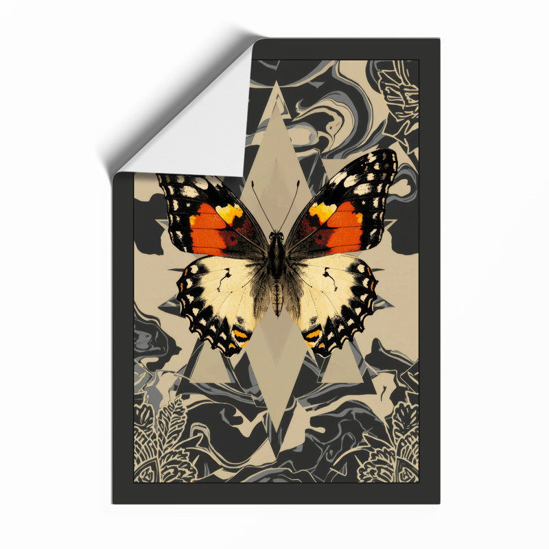 Mirrored Butterflies Eclectic - Framed Print, Unframed, A1 - 84.1 x 59.4 cm