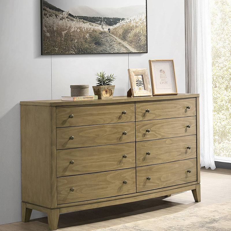 Commode 8 tiroirs Natural Pine