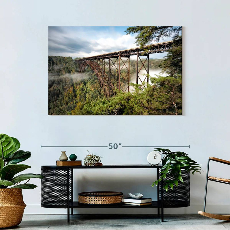 Pont brumeux de New River Gorge, H 30 po x l 45 po
