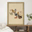 Illustration florale de cheval, impression impressionnisme, encadrement doré-108571006