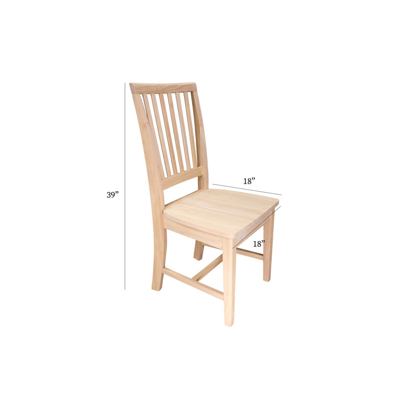 Charay 18'' H Solid Wood Side Chair